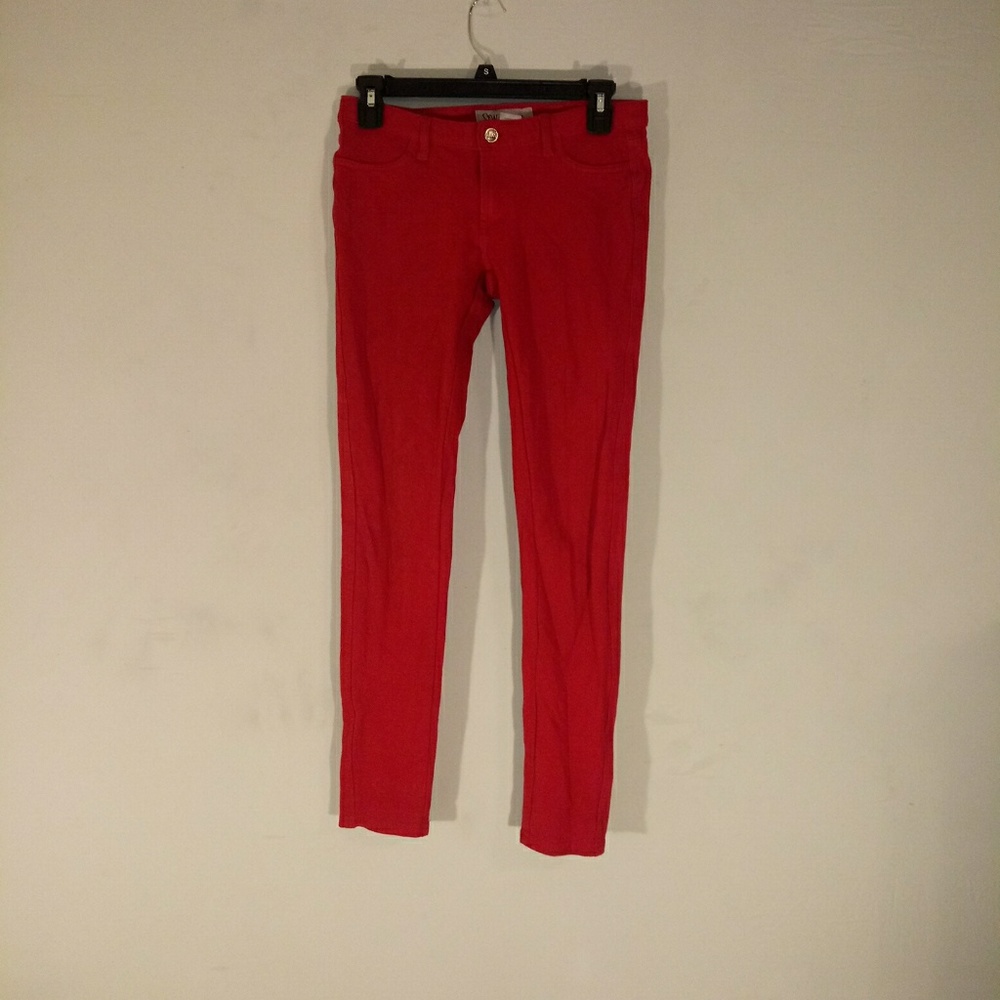 JW Maxx Women's Pants Size Medium Red Skinny